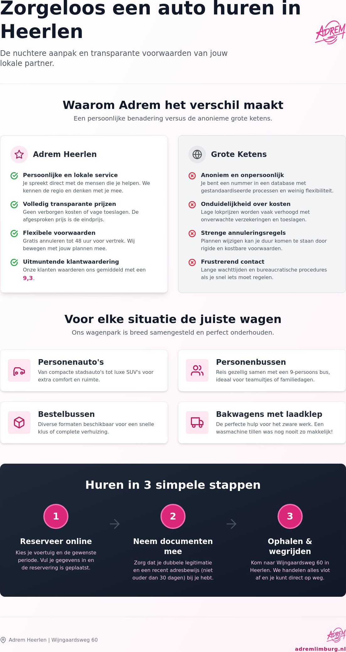 Waarom Adrem Heerlen de ideale partner is voor jouw autohuur