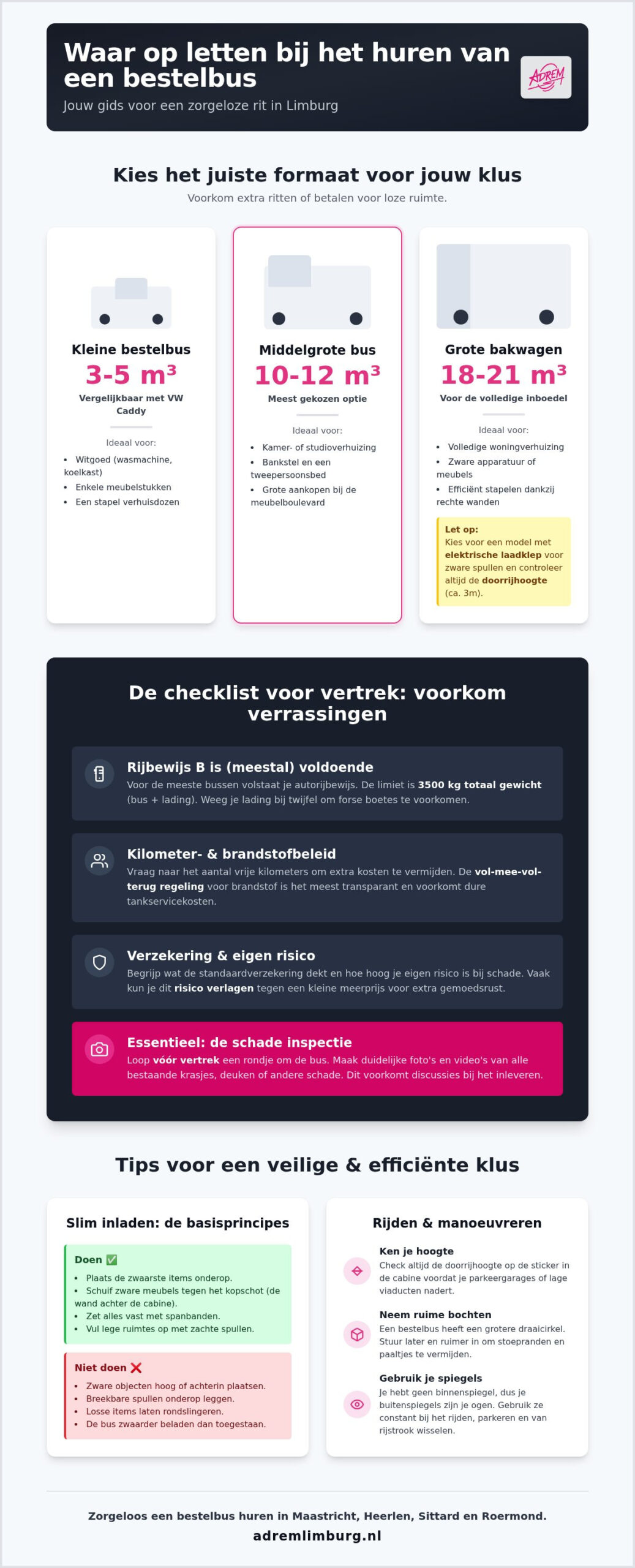 Waar op letten bij een bestelbus huren? De ultieme checklist voor 2026